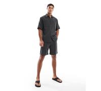 Redefined Rebel - Pantaloncini sartoriali grigi con nervature-Grigio S