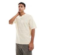 Redefined Rebel - Polo in maglia color crema-Bianco M
