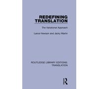 Redefining Translation: The Variational Approach: 1-Martin, Jacky-Copertina rigi