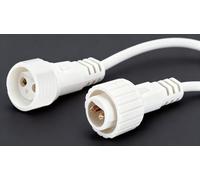 Redefun Prolunga Luci Natale 3 m 2 Pin Maschio Femmina Cavo Connettore IP65 Impermeabile Cavo di Prolunga per Luci Natale Esterno Catena Luminosa, Luce da Giardino, Luce Stringa - Bianco