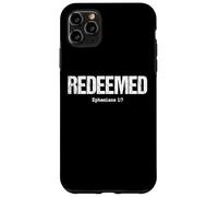 Redenti Efesini 1:7 Bibbia Cristiana Versetto Gesù Citazione Custodia per iPhone 11 Pro Max