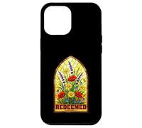 Redenti Efesini 1:7 Floreale Biblico Stained Glass Custodia per iPhone 12 Pro Max