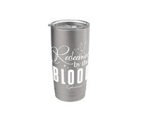 Redento dal SANGUE Efesini 1:7 Messaggio Ispiratore Bicchiere termico in acciaio inox doppia parete