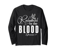 Redento dal Sangue Efesini 1:7 Messaggio Ispiratore Maglia a Manica