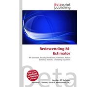 Redescending M-Estimator: M- Estimator, Cauchy Distribution, Estimator, Robust Statistics, Statistic, Estimating Equations