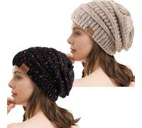 REDESS Slouchy Beanie Hat per uomo e donna Winter Warm Chunky Soft Oversize Cable Knit Cap
