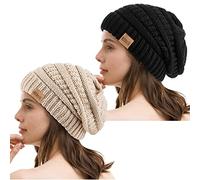 REDESS Slouchy Beanie Hat per uomo e donna Winter Warm Chunky Soft Oversize Cable Knit Cap