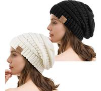 REDESS Slouchy Beanie Hat per uomo e donna Winter Warm Chunky Soft Oversize Cable Knit Cap