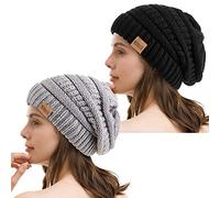 REDESS Slouchy Beanie Hat per uomo e donna Winter Warm Chunky Soft Oversize Cable Knit Cap
