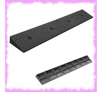 REDEXI Rampa Carrabile Robusto, Rampe per Marciapiede per Veicoli Rampe per Cordoli per Marciapiede/Carrabile/Garage/Gradini, 100x15x3/4/5/6cm Rampa di Soglia, Materiale in Gomma(100x15x6cm)