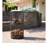 Redfire braciere buffalo 44x90cm in acciaio opaco nero