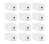 Rediboom Confezione da 12 sacchetti per aspirapolvere compatibili con Ecovacs Deebot N30 PRO Omni, N30 Omni Robot Aspirapolvere Sacchetti Monouso Carbone Attivo