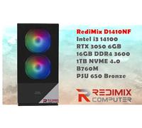 RediMix D1410NF - Gaming M-ATX- Intel i3 14100F- B760M- RTX 3050 6GB- 16GB DDR4 3600MHZ- 1TB SSD NVME 4.0-650W Bronze