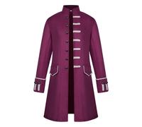 redingote da uomo vittoriano redingote giacca steampunk vintage frac nero