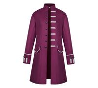 redingote da uomo vittoriano redingote giacca steampunk vintage frac nero