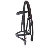 Redini for cavallo con briglia in gomma Capezza in pelle Strumenti for cavalli da equitazione Cavalieri(BROWN S)