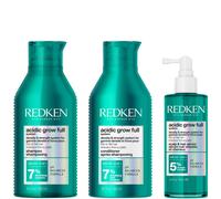 Redken Acidic Grow Full System Shampoo 300ml, Conditioner 300ml & Serum 100ml Bundle