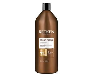 REDKEN All Soft Mega Curls Balsamo 1000 Ml per tutti i tipi di capelli, per detergere e nutrire i capelli, 1000 ml