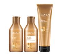 Redken All Soft Shampoo 300ml Conditioner 300ml Treatment 250ml