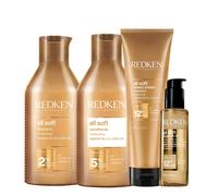 Redken All Soft Shampoo 300ml Conditioner 300ml Treatment 250ml Argan Oil 100ml