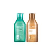 Redken Amino Mint Shampoo 300ml All Soft Conditioner 300ml