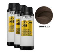 Colorazione senza ammoniaca 5NW Color Gels Oils Redken 60ML