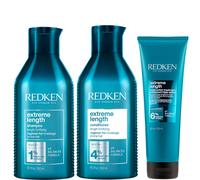 Redken Extreme Length Shampoo, Conditioner and Triple Action Treatment Mask Trio Bundle