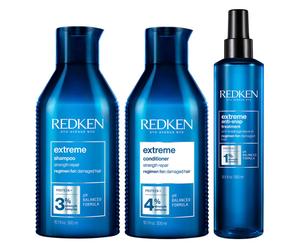 Redken extreme Special Care Set (Shampoo 300 + Conditioner 300ml + Anti-Snap 250m