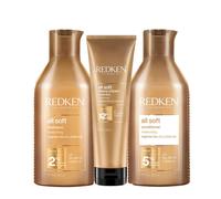 REDKEN Kit All Soft Shampoo 300ml + Mask 250ml + Conditioner 300ml