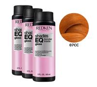 REDKEN SHADES EQ BONDER INSIDE #07CC-7.44 Equalizing Conditioning Color 3 x 60 ml
