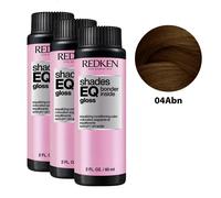 REDKEN SHADES EQ GLOSS Bonder Inside #04ABN Equalizing Conditioning Color 3 x 60 ml