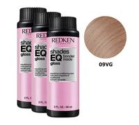 REDKEN SHADES EQ GLOSS Bonder Inside #09VG-8.23 Equalizing Conditioning Color 3 x 60 ml