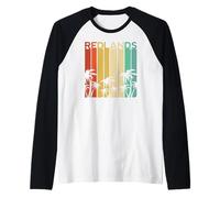 Redlands California SoCal Retro Surf Palm San Bernardino 909 Maglia con Maniche Raglan