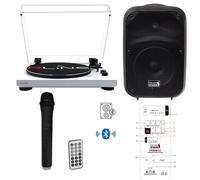 Redline RLTN11WH Giradischi cinghia Bluetooth Bianco L+IS FRX08AW Diffusore 60w