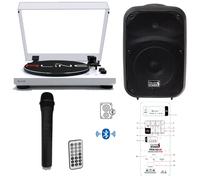 Redline RLTN11WH Giradischi cinghia Bluetooth Bianco L+IS FRX10AW Diffusore 100w