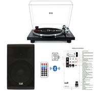 Redline RLTN22GB Giradischi Bluetooth Nero L + IS X212AUB Diffusore 800w picco