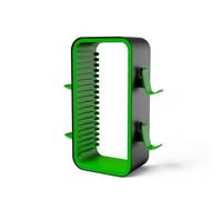 Redlution Torre di archiviazione per giochi per PS5/PS4/Xbox One/Xbox 360/Xbox Series X/S/Switch, organizer per dischi Blu-Ray, memorizza 18 giochi, con 4 supporti per controller (verde)