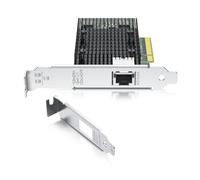 REDLUX Scheda di rete PCI-e (NIC) da 10 GB con chip Intel X540, singola porta RJ45, confronta con Intel X540-T1, PCIE 2.0 X8, supporta Windows/Windows Server/Linux/Vmware Esxi