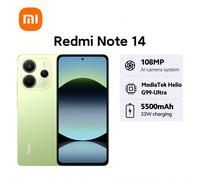 Redmi Note 14 4G Versione Globale, Smartphone IP54, Mi HyperOS, Sistema Fotocamera AI 108MP, Batteria 5500mAh con Ricarica Turbo 33W, MediaTek Helio G99, Corning® Gorilla® Glass 5, Display AMOLED da 6