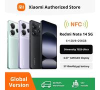 Redmi Note 14 5G Versione globale Smartphone NFC MediaTek Dimensity 7025-Ultra 108MP Fotocamera 5110mAh Batteria 120Hz