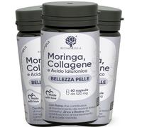 RedMoringa ANTIRUGHE Collagene, Acido Ialuronico e Moringa 180 Capsule