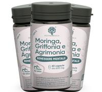 RedMoringa BENESSERE MENTALE Griffonia 5HTP, Vit B6 e Moringa 180 Cap