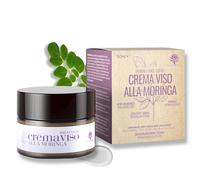 RedMoringa Crema Viso Antirughe con Acido Ialuronico, Moringa e Ceramidi per Donna e Uomo effetto Anti Age e Anti Inquinamento per pelle mista - 99% Naturale - 50 ml - Made in Italy