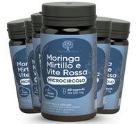 RedMoringa MICROCIRCOLO Mirtillo, Vite Rossa e Moringa 360 Capsule 6 p