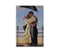 RedMush Poster artistico su tela con Jack Vettriano (40), decorazione per camera da letto, sport, ufficio, camera da letto, regalo, senza cornice, 20 x 30 cm