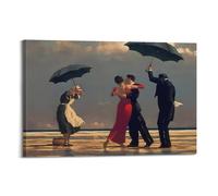 RedMush Poster su tela con Jack Vettriano The Singing Butler Poste, decorazione per camera da letto, sport, ufficio, camera da letto, regalo, con cornice, 60 x 90 cm