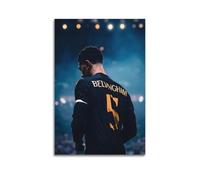 RedMush Poster su tela con stella del calcio Jude Bellingham (27), decorazione per camera da letto, sport, ufficio, camera da letto, regalo, senza cornice, 20 x 30 cm