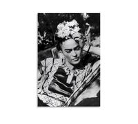 RedMush Poster su tela di Frida Kahlo, decorazione per camera da letto, stile sportivo, per ufficio, camera da letto, regalo, senza cornice, 40 x 60 cm