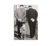 RedMush Poster vintage in bianco e nero con fotografia di Robert Doisneau (12) poster su tela, decorazione artistica da parete per soggiorno, camera da letto, senza cornice, 50 x 75 cm