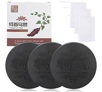 Rednow Fallopia Multiflora Shampoo Stick per Capelli Neri e Spessi, Sapone Poligonum con Rete Schiuma Estratto di He Shou Wu